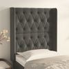 Testiera-ad-Orecchio-Grigio-Scuro-163x16x78-88-cm-in-Velluto