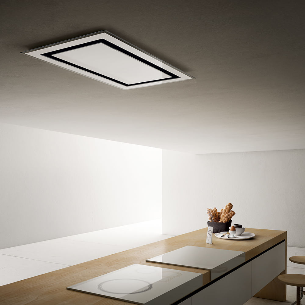 Elica Etoile 60X1000 AP WH/GL/F Integrato a soffitto Stainless steel, Bianco 475 m³/h