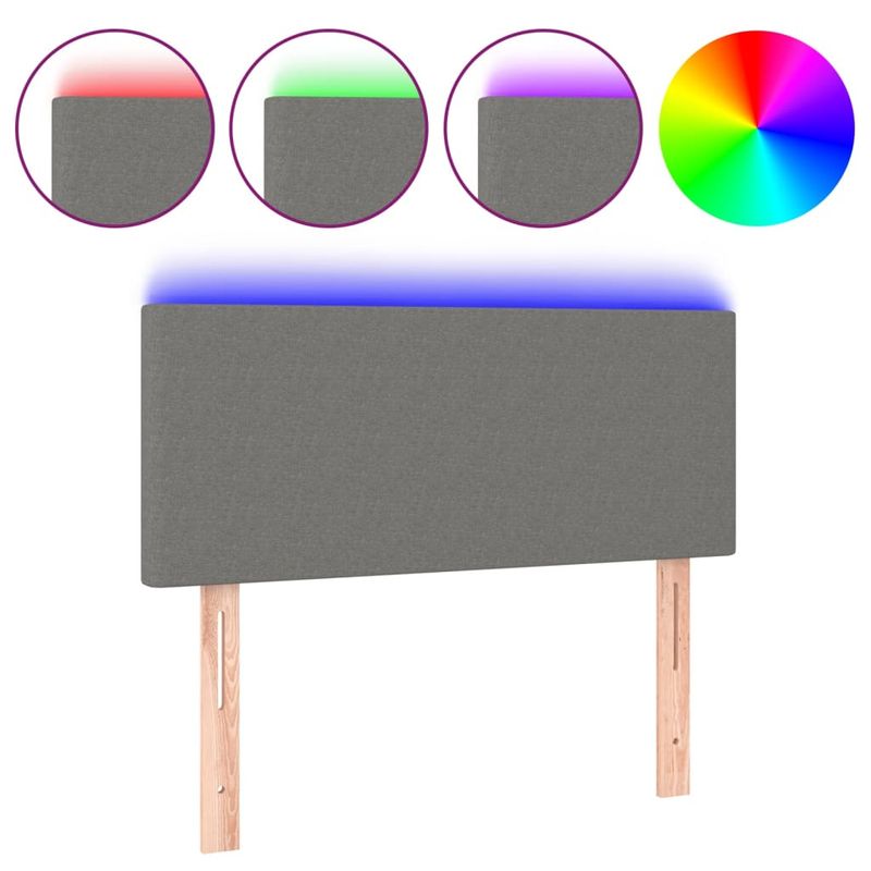 Testiera-a-LED-GrigioScuro-160x5x118-128cm-inTessuto