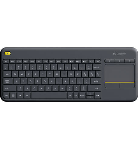 Logitech-K400-Plus-Tv-tastiera-RF-Wireless-QWERTZ-Ungherese-Nero