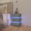 vidaXL-Comodino-con-Luci-LED-Grigio-45x35x67-cm-in-Legno-Multistrato