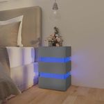vidaXL-Comodino-con-Luci-LED-Grigio-45x35x67-cm-in-Legno-Multistrato