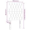 Testiera-a-LED-Grigio-Chiaro-90x7x118-128-cm-in-Velluto