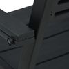 Sedie-da-Giardino-4-pz-Nere-in-HDPE-Aspetto-Legno