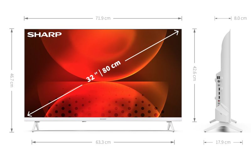 Sharp-32FH2EW-Tv-Led-32---Android-Smart-Hd-Ready-Bianco