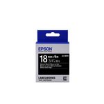 Epson Nastro fondo Lucido Nero per testo Bianco 18/9 LK-5BWV