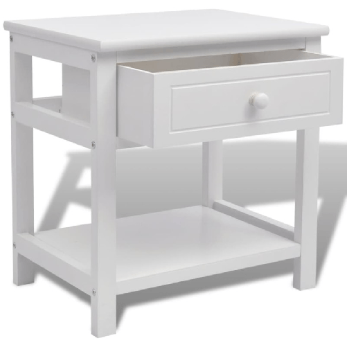 Comodino-in-Legno-Bianco