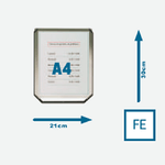 Display A4 verticale per colonnina 600G Stilcasa