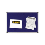 BI-OFFICE Pannello Maya Felt Board - feltro blu - 90 x 120 cm - Bi-Office