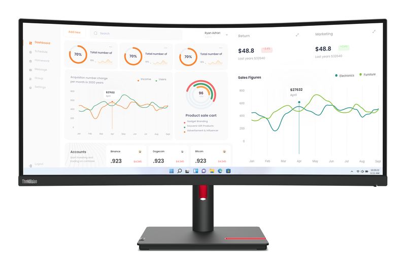Lenovo-ThinkVision-T34w-30-LED-display-864-cm--34--3440-x-1440-Pixel-Wide-Quad-HD-Nero