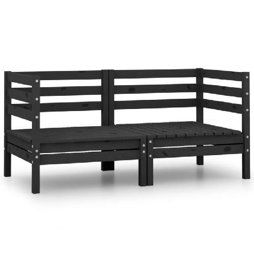 vidaXL-Divani-Angolari-da-Giardino-2-pz-in-Massello-di-Pino-Nero