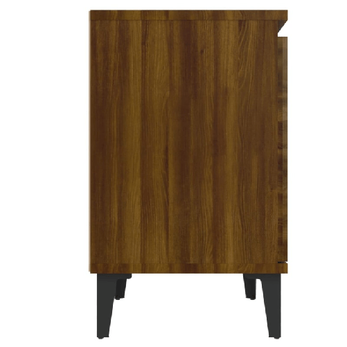 Comodino-con-Gambe-in-Metallo-Rovere-Marrone-40x30x50-cm