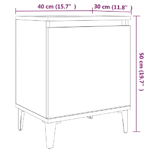 Comodino-con-Gambe-in-Metallo-Rovere-Marrone-40x30x50-cm