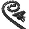 Hama-Passacavi-Tubo-Flessibile-a-Spirale-Nero