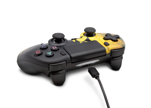 Panthek-PlayStation-4-Controller-Wired-Giallo-e-Nero