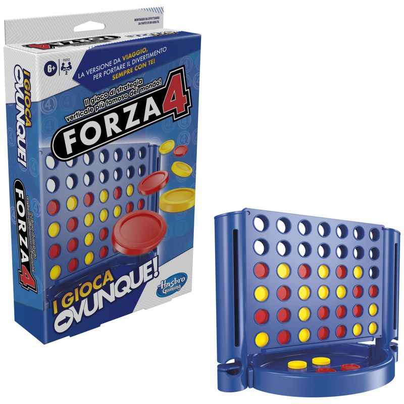 Hasbro-Gaming-Forza-4-I-Gioca-Ovunque-gioco-portatile-per-2-giocatori-gioco-da-viaggio-per-bambini-e-bambine