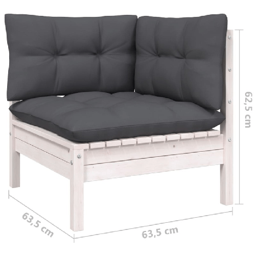 vidaXL-Set-Divani-da-Giardino-6-pz-con-Cuscini-in-Massello-di-Pino