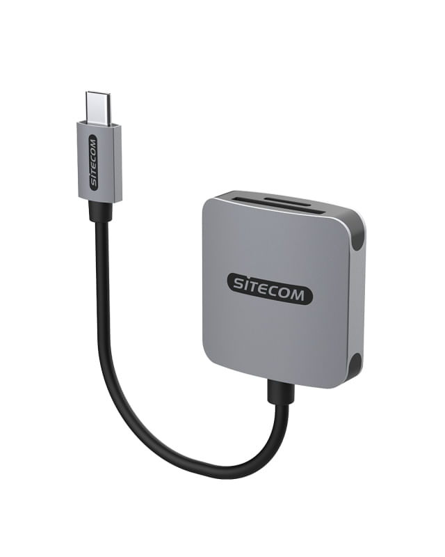 Sitecom MD-1008 lettore di schede USB 2.0 Type-C Nero, Grigio