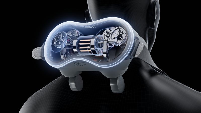 Skg-H7-e-Neck-Massager-White