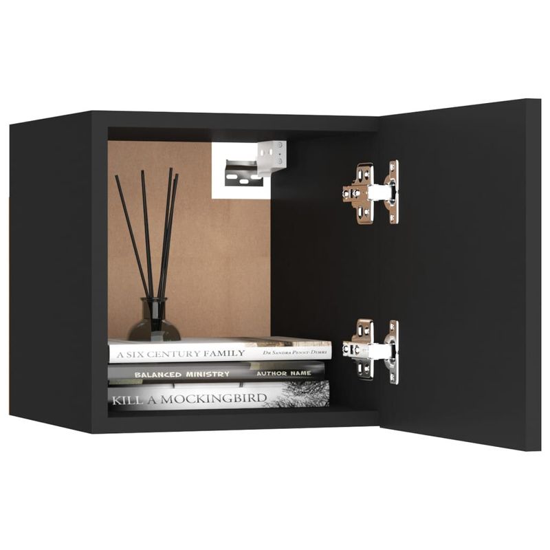 vidaXL-Comodino-Nero-305x30x30-cm-in-Truciolato
