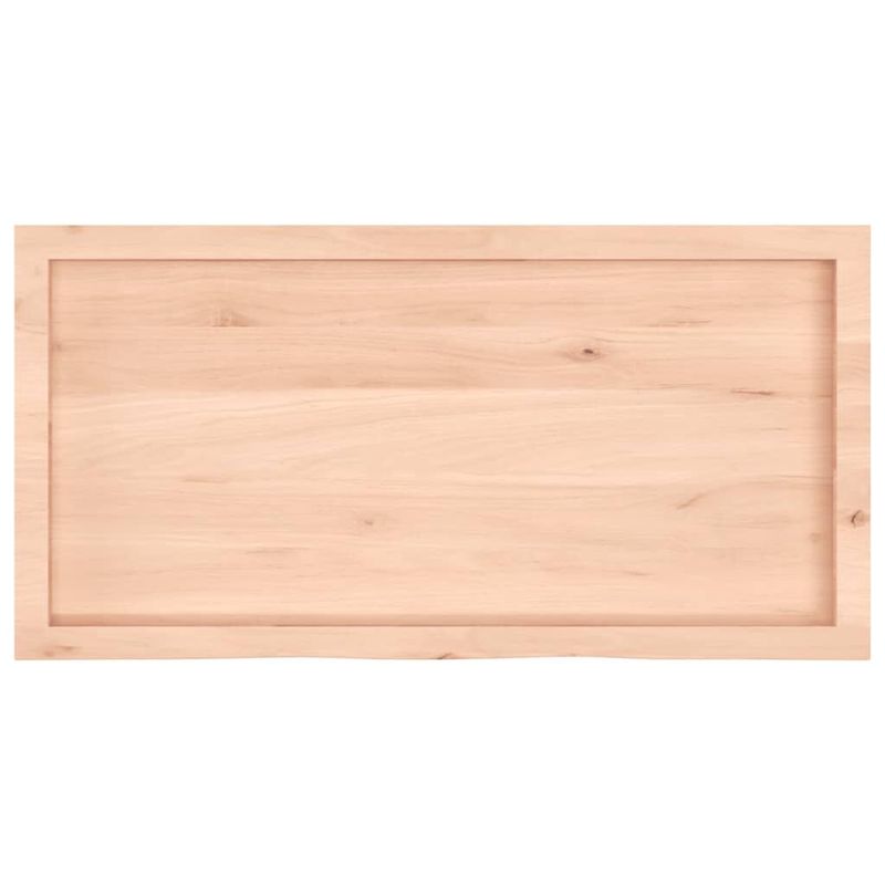 vidaXL-Piano-per-Tavolo-100x50x4-cm-in-Rovere-Massello-Non-Trattato