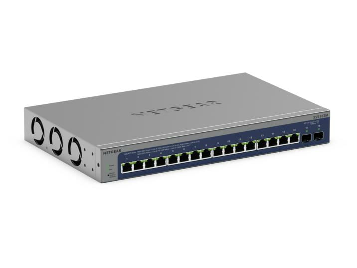 Netgear XS516TM Switch Smart 10G-Multi-Gigabit Ethernet a 16 Porte con 2 Porte SFP 10G.