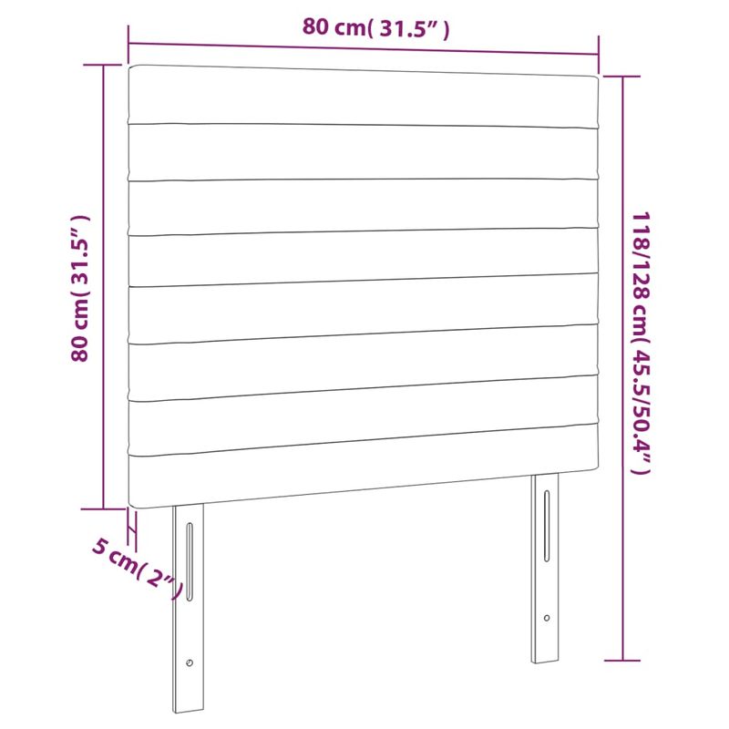 Testiera-a-LED-Grigio-Chiaro-100x5x118-128-cm-in-Velluto
