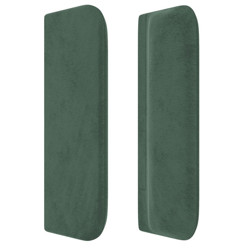 Testiera-a-LED-Verde-scuro-93x16x78-88-cm-in-Velluto