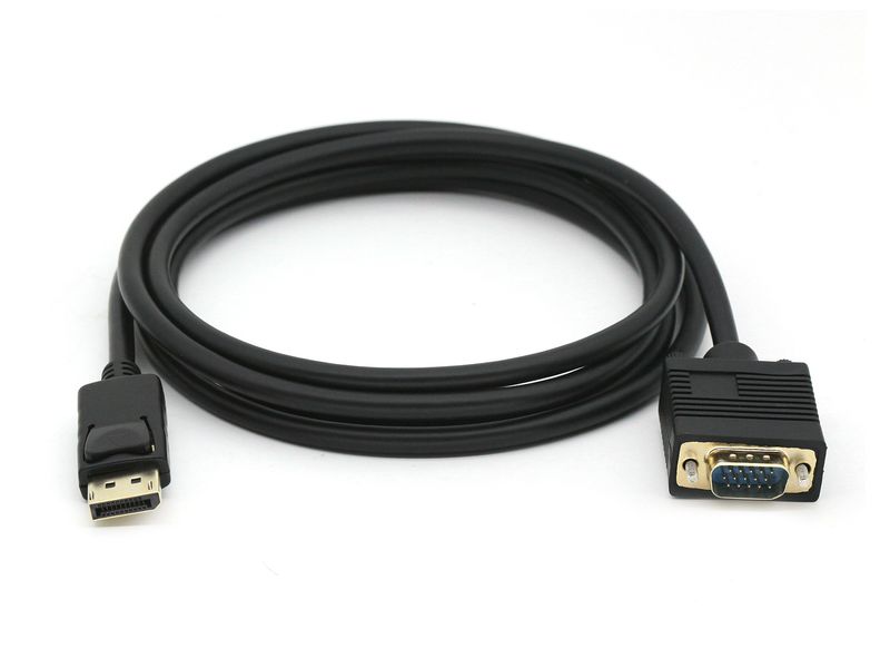 Conceptronic-Cavo-e-Adattatore-Video-2mt-VGA--D-Sub--DisplayPort-Nero