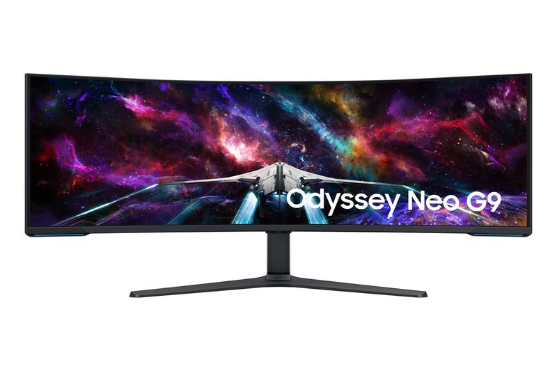 Samsung-G95NC-LED-display-1448-cm--57--7680-x-2160-Pixel-Dual-UHD-QLED-Bianco