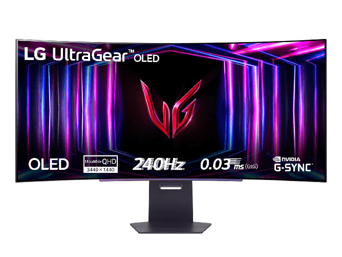 LG 45GS95QE-B Monitor PC 114,3 cm (45") 3440 x 1440 Pixel Wide Quad HD OLED Nero