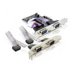 DeLOCK 4 x serial PCI Express card scheda di interfaccia e adattatore