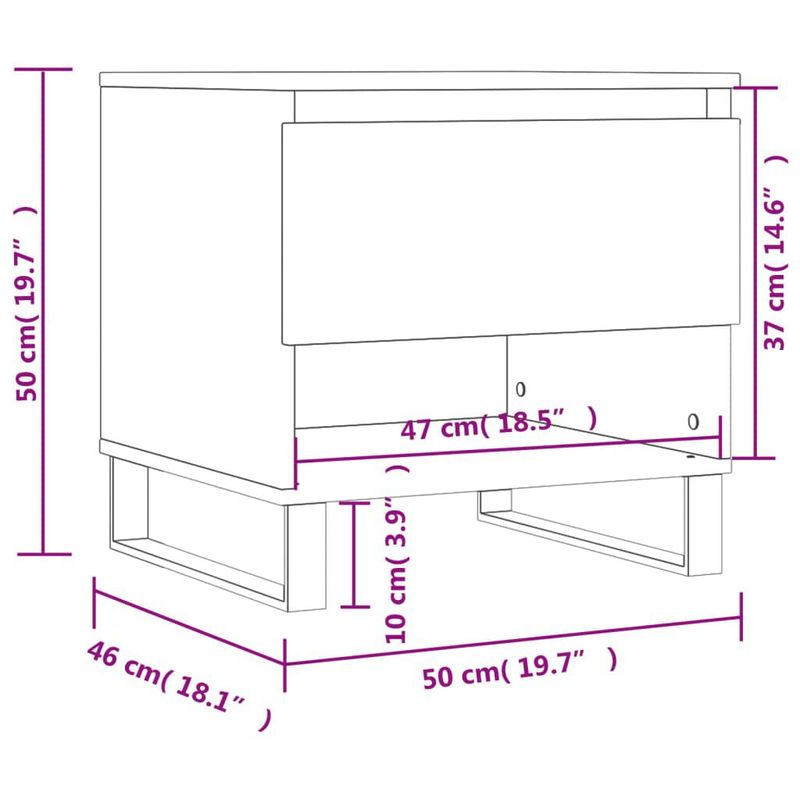 vidaXL-Tavolini-Salotto-2pz-Grigio-Cemento-50x46x50-Legno-Multistrato