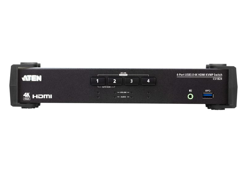 ATEN-Switch-USB-3.0-4K-HDMI-KVMP™-a-4-porte-con-Modalita-mixer-audio