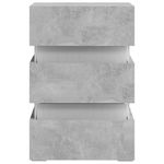 vidaXL-Comodino-con-LED-Grigio-Cemento-45x35x67cm-in-Legno-Multistrato