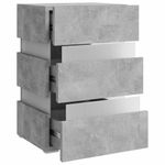 vidaXL-Comodino-con-LED-Grigio-Cemento-45x35x67cm-in-Legno-Multistrato