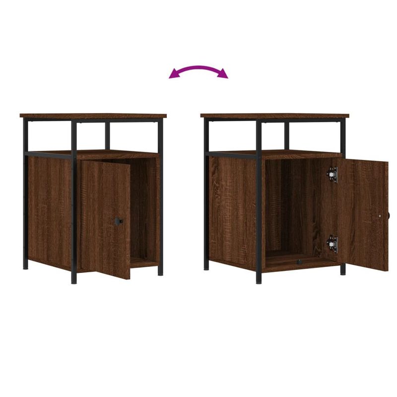 vidaXL-Comodino-Rovere-Marrone-40x42x60-cm-in-Legno-Multistrato