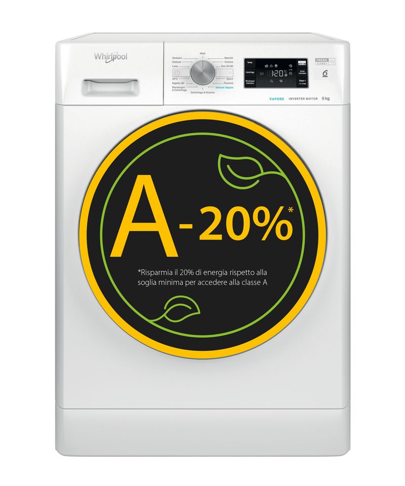 Whirlpool-FFB948BSVIT-Lavatrice-Carica-frontale-9-kg-1400-giri-Classe-A-Inverter-Vapore-6°senso-Fresh