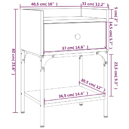 vidaXL-Comodino-Nero-405x31x60-cm-in-Legno-Multistrato