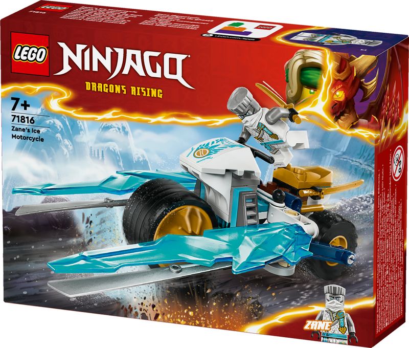 LEGO-NINJAGO-Moto-di-Ghiaccio-di-Zane-Veicolo-Giocattolo-con-Lame-Mobili-Gioco-d-Azione-per-Bambini-e-Bambine-7-Anni-con-1-Minifigure-Ninja-di-Eroe-Piccola-Idea-Regalo-di-Compleanno-71816
