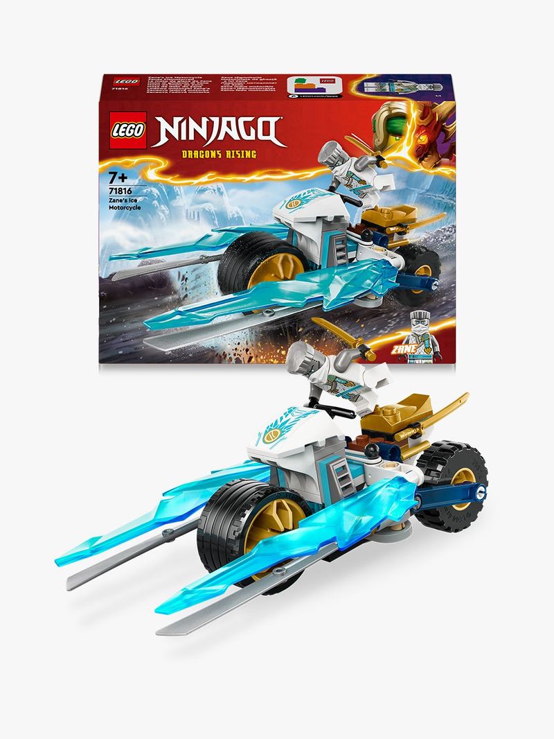 LEGO-NINJAGO-Moto-di-Ghiaccio-di-Zane-Veicolo-Giocattolo-con-Lame-Mobili-Gioco-d-Azione-per-Bambini-e-Bambine-7-Anni-con-1-Minifigure-Ninja-di-Eroe-Piccola-Idea-Regalo-di-Compleanno-71816