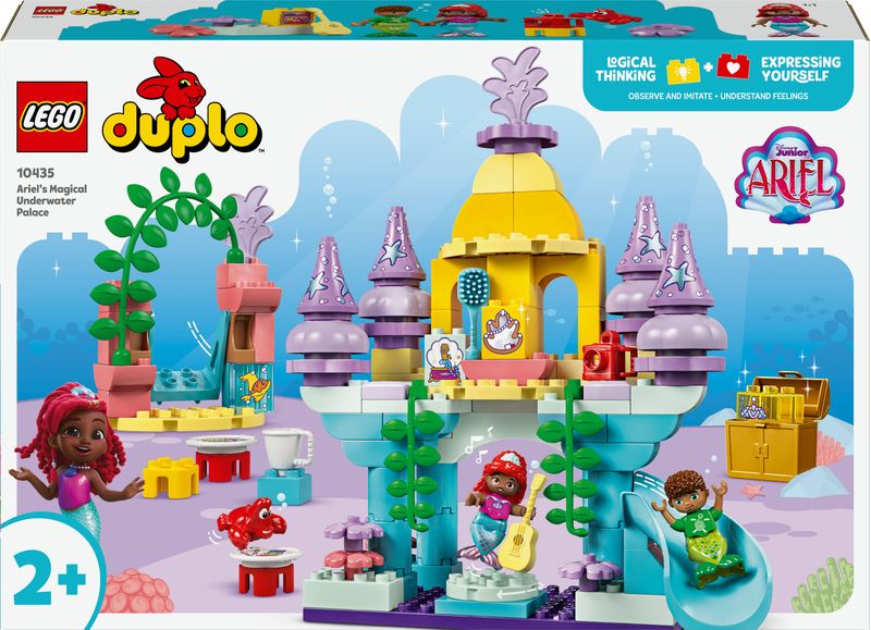 LEGO-DUPLO-Disney-Il-Magico-Palazzo-Sottomarino-di-Ariel-Giochi-Educativi-per-Bambine-e-Bambini-da-2-Anni-Castello-Giocattolo-della-Sirenetta-da-Costruire-e-Ricostruire-con-Personaggi-10435