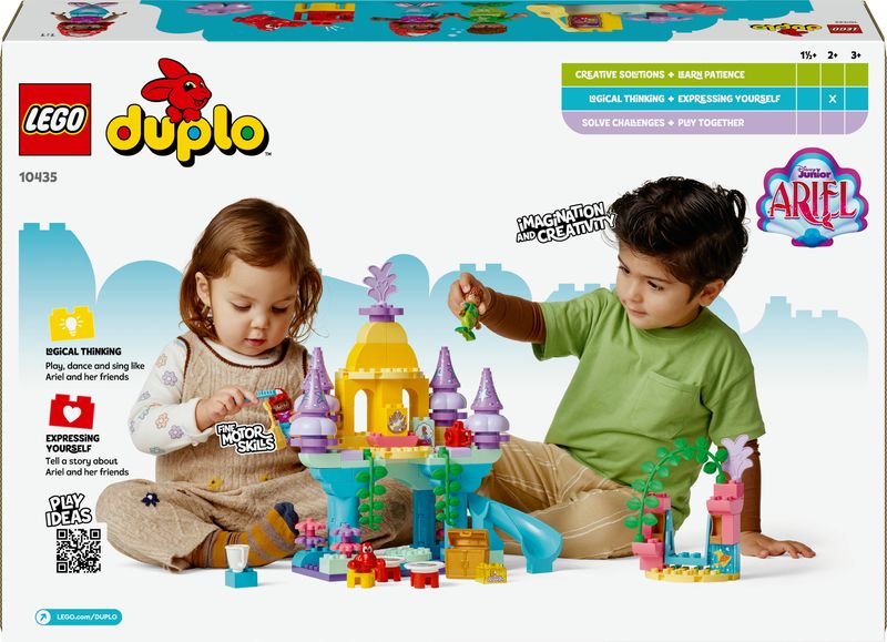 LEGO-DUPLO-Disney-Il-Magico-Palazzo-Sottomarino-di-Ariel-Giochi-Educativi-per-Bambine-e-Bambini-da-2-Anni-Castello-Giocattolo-della-Sirenetta-da-Costruire-e-Ricostruire-con-Personaggi-10435