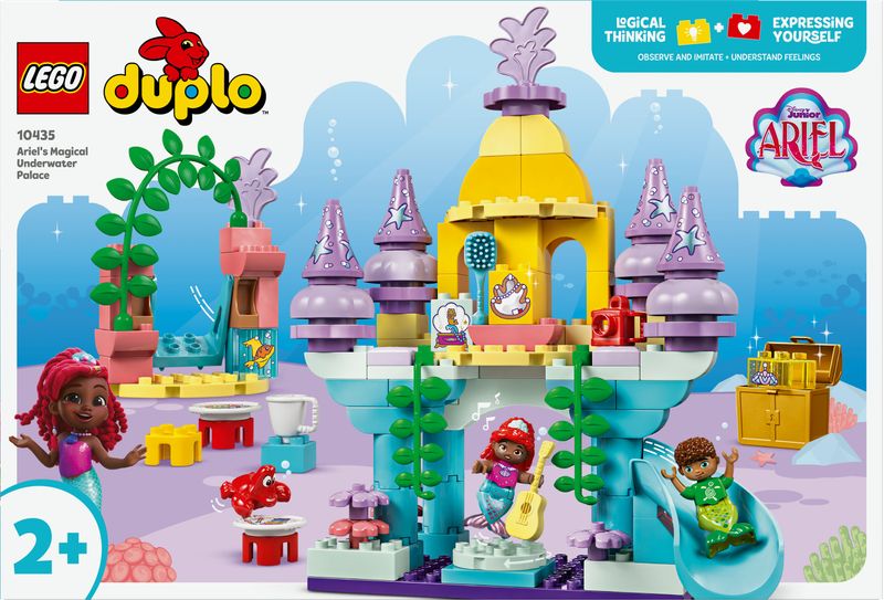 LEGO-DUPLO-Disney-Il-Magico-Palazzo-Sottomarino-di-Ariel-Giochi-Educativi-per-Bambine-e-Bambini-da-2-Anni-Castello-Giocattolo-della-Sirenetta-da-Costruire-e-Ricostruire-con-Personaggi-10435