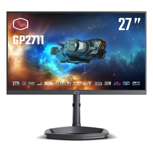 Cooler-Master-Gp2711-Monitor-27---led-va-16-9-qhd-1ms-165hz-Pivot-Usb-c-Dp-2hdmi-Multimediale