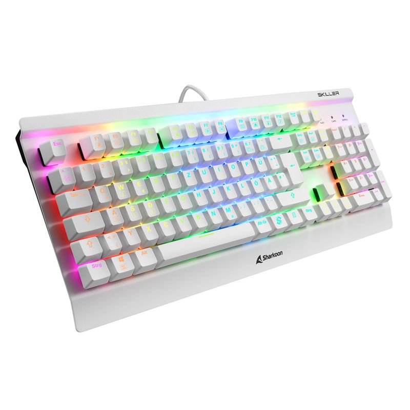 SHARKOON-SKILLER-MECH-SGK3-TASTANTE-GIOCO--WEIa-USB-tedesco-rollover-n-key-Kailh-Brown-