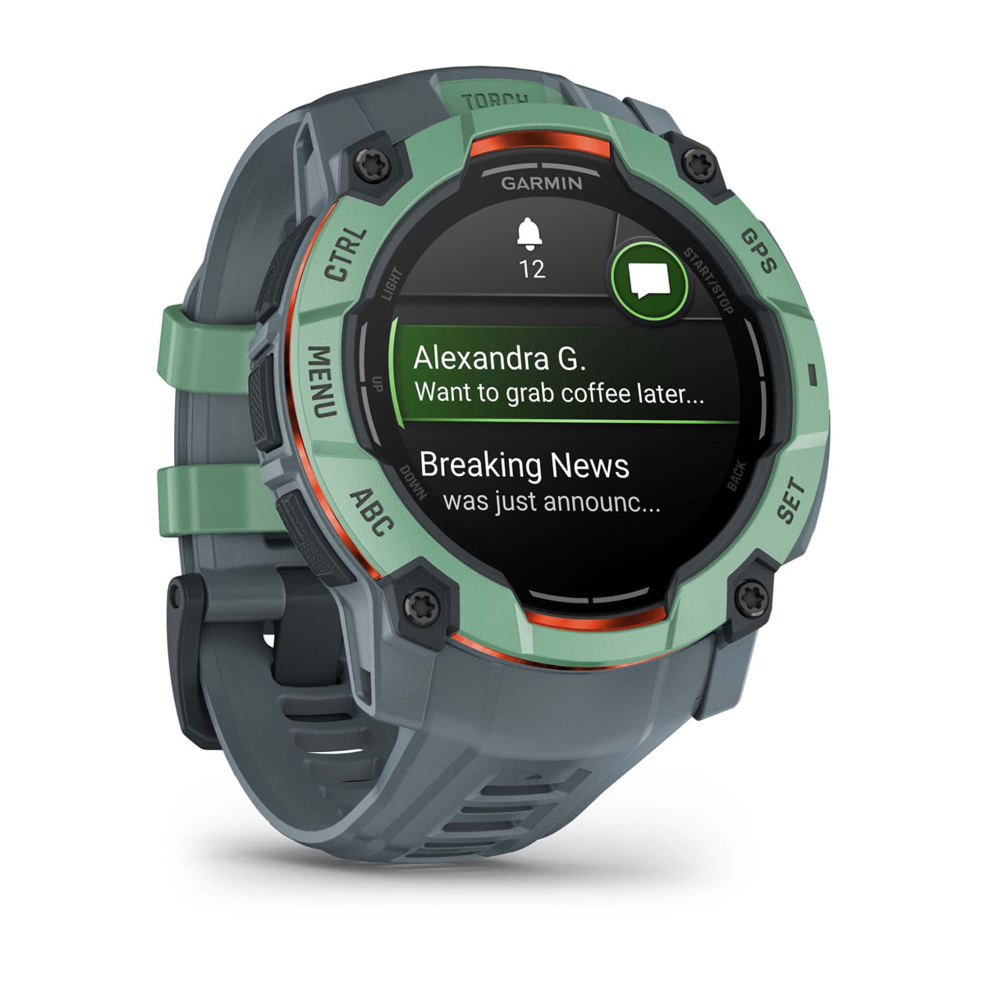 Garmin Instinct 3 AMOLED 3,3 cm (1.3") 50 mm Digitale 416 x 416 Pixel Touch screen Verde GPS (satellitare)