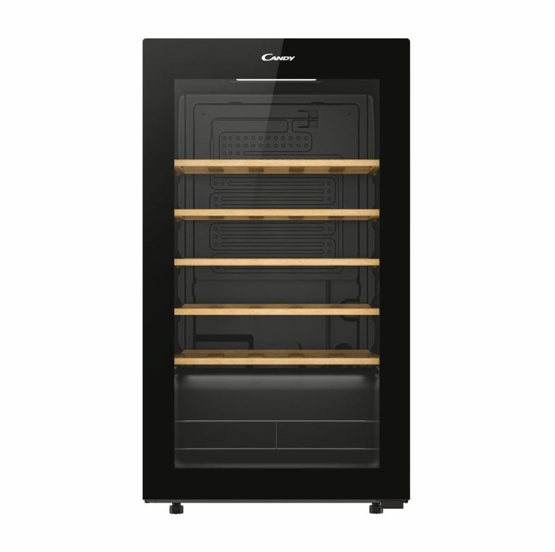 Candy-CWC034-Cantinetta-Vino-Capacita--34-Bottiglie-Classe-energetica-G-Ripiani-in-Legno-Temperatura-5-20-°C-Libera-Installazione-colore-Nero