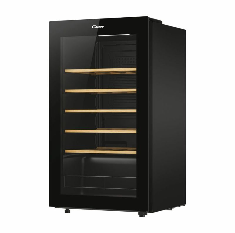 Candy-CWC034-Cantinetta-Vino-Capacita--34-Bottiglie-Classe-energetica-G-Ripiani-in-Legno-Temperatura-5-20-°C-Libera-Installazione-colore-Nero