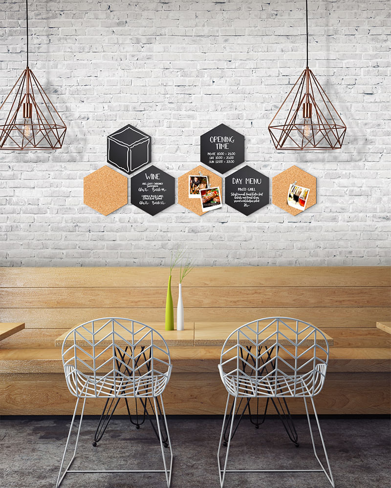 Set-LAVAGNE-DA-PARETE-Wall-Hexagon-Securit